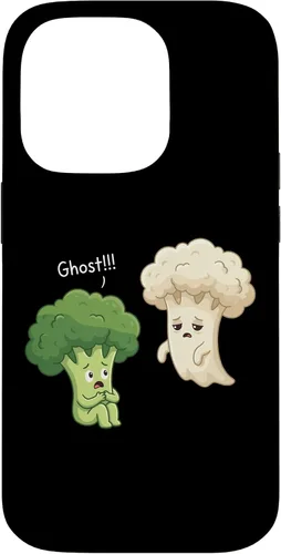 Vista 16 de Funny Dad Jokes Pun Broccoli Sees Cauli-Fooly Ghost Case for iPhone 17