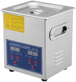 2L Ultrasonic Cleaning Machine with Digital Timer, Stainless Steel Tank, Efficient for Jewelry, Glasses, Watches and Bathroom Accessories, Home and