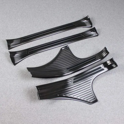 Vista 2 de Beautost Compatible con Subaru Forester 2026 2025 2024 2023 2022 2021 2020 2019 placa protectora de umbral de puerta de acero inoxidable