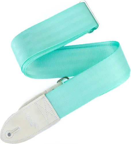 Vista 43 de Couch LA CORREA DE GUITARRA ORIGINAL DE CINTURÓN DE SEGURIDAD RECICLADO Fabricada en EE.UU. Correas de Guitarra (Todo Blanco)