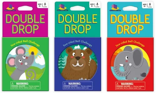 Vista 2 de Brainwright Double Drop - Desafío de pelota de dos caras de animales (los estilos pueden variar)