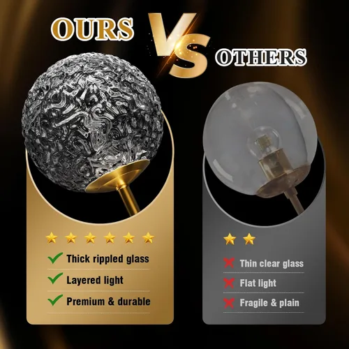 Vista 2 de Lámpara de techo semiempotrada de 5 luces Sputnik color negro, lámpara de techo Sputnik moderna de mediados de siglo, globo de vidrio transparente