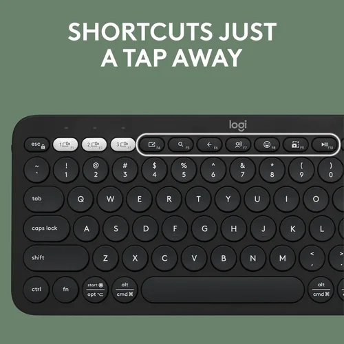 Vista 5 de Logitech Pebble 2 Combo, teclado inalámbrico y mouse, silencioso y portátil, personalizable, Logi Bolt, Bluetooth, fácil cambio entre dispositivos
