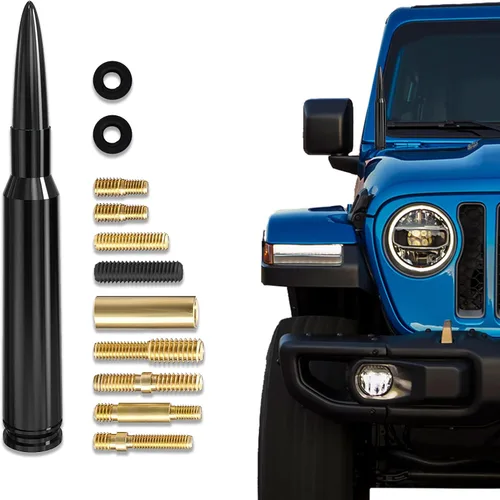 Antena de bala para auto, camión, mástil de antena de bala para vehículo, antena de repuesto para automóvil compatible con Ford F150 F250 F350 Super