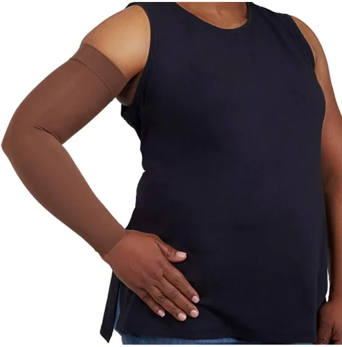 Vista 7 de Mediven Harmony Lymphedema - Manga de compresión de 20-30 mmHg con banda superior de punto para hombres y mujeres
