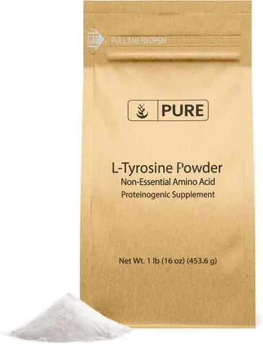 PURE ORIGINAL INGREDIENTS L-tirosina (1 lb) en polvo, suplemento de aminoácidos no esenciales