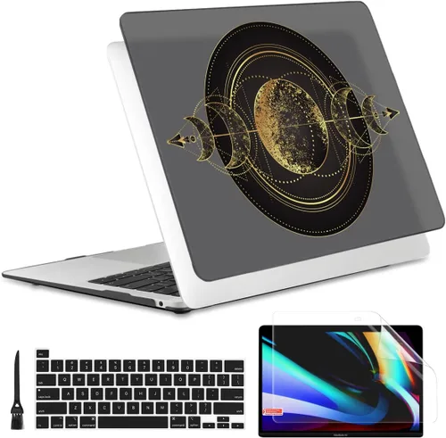 Vista 7 de Batianda Funda diseñada para el nuevo MacBook Pro M2 de 13 pulgadas, modelo A2338, versión 2022, carcasa protectora rígida ultrafina, antisucia