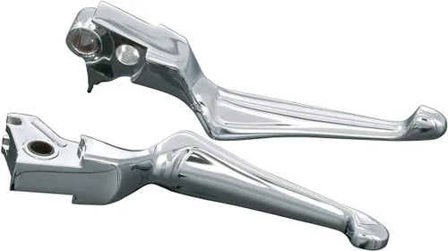 Kuryakyn Accesorio para manillar de motocicleta 1038: palancas Boss Blades de embrague y gatillo de freno para motocicletas Harley-Davidson Cromado