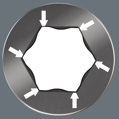 Vista 6 de WERA 05021737001 950/9 Hex-Plus 7 L-Key Set, métrico, BlackLaser, 9 piezas