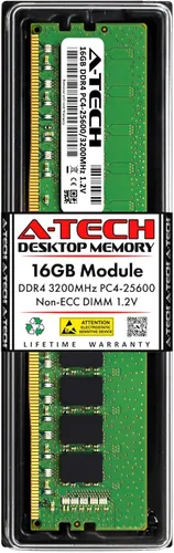 Vista 12 de A-Tech 8GB DDR4 3200 MHz UDIMM PC4-25600 (PC4-3200AA) CL22 DIMM Módulo de Memoria RAM de Escritorio No ECC