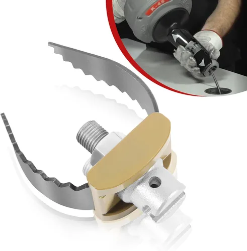 52812 T-230 - Sinfín de limpieza de drenaje con cortador en C de 2 pulgadas para cables seccionales Ridgid C-4 C-6 C-7 C-8 y C-9, compatible con