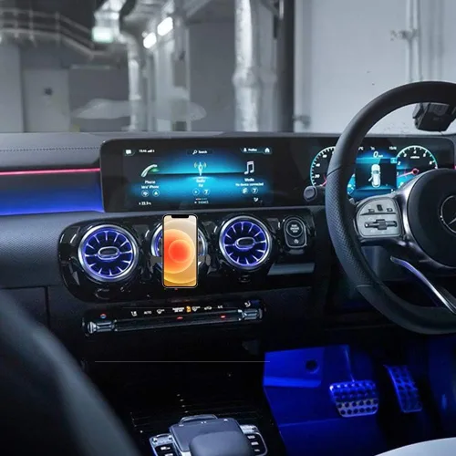 Vista 7 de Soporte de teléfono celular de coche para Mercedes Benz GLC GLC300 C C300 E E350 A B CLA 250 300 GLA GLA250 GLB GLB250 GLK 350 450 CLS G AMG Clase