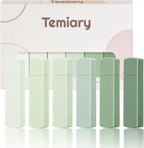 Temiary 6 unidades de mini cintas correctoras blancas, secado rápido y suave para sacar, juego de cintas correctoras estéticas y lindas fáciles de