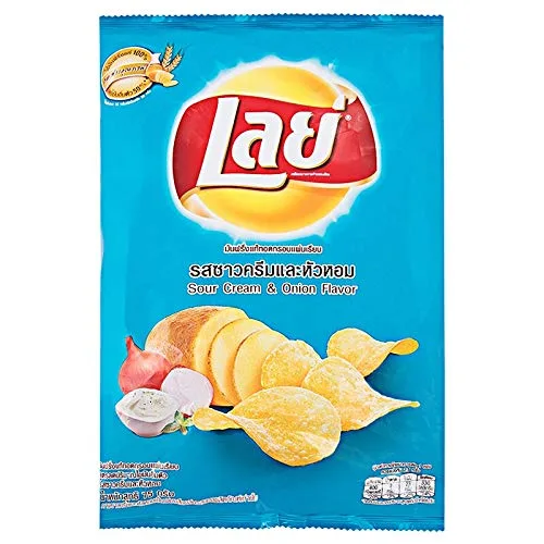 Vista 4 de LAYS Papas fritas, papas fritas crujientes, 2.65 oz x 2 paquetes (sabor a algas nori)