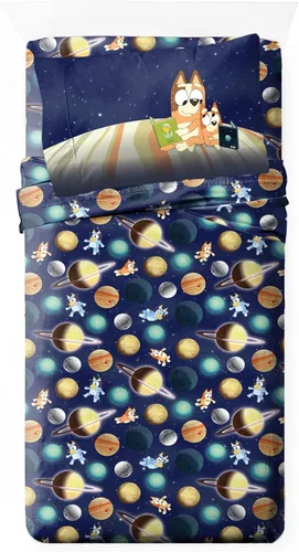 Jay Franco Juego de sábanas para niños con sábanas bajeras, planas y funda de almohada, ropa de cama ultrasuave con funda de almohada para