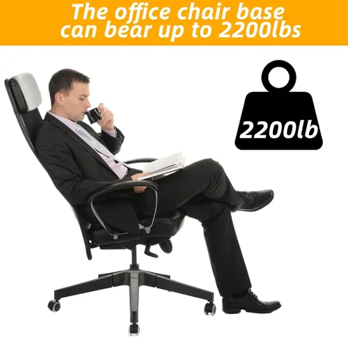 Vista 4 de Piezas de repuesto para base de silla de oficina, resistentes, 2500 libras, base de silla de escritorio de 28 pulgadas, reemplazo universal