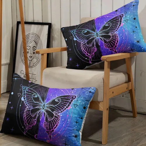 Vista 33 de Juego de sábanas de 4 piezas ajustadas y planas para niñas, estampado de mariposas y flores rosas con 1 + 2 fundas de almohada para cama individual