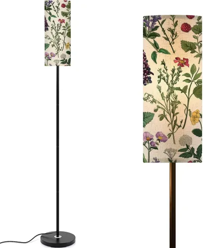 Vista 13 de Lámpara de pie para sala de estar, retro, años 60, 70, abstracto, vintage, ondulado, estilo psicodélico, estilo psicodélico, lámpara de pie