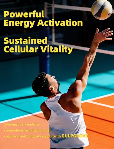 Vista 8 de Urolithin A Supplement with Liposomal NAD+, Trans-Resveratrol, Ubiquinol, TMG, PQQ, 6-in-1 Formula for Cellular Energy & Mitochondrial Support, 120