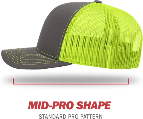 Vista 3 de Richardson - Gorra de béisbol ajustable unisex 112, Snapback estilo camionero