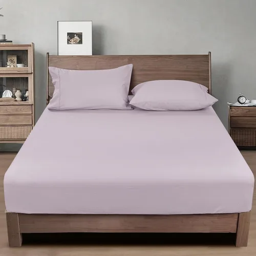 Vista 7 de PHF Sábana bajera ajustable de algodón 100% lavado en prenda, tamaño Queen - Cozy Cloud sábana inferior suave como lino solo con bolsillos profundos