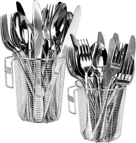 Vista 7 de Escurridor de platos, cesta de drenaje de cocina de acero inoxidable, estante compacto para secar utensilios de lavavajillas, accesorio para colgar