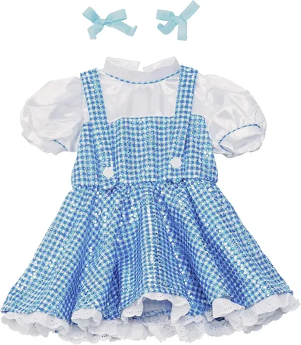 Vista 4 de Disfraz con lentejuelas de Dorothy del Mago de Oz (edición 75 aniversario)