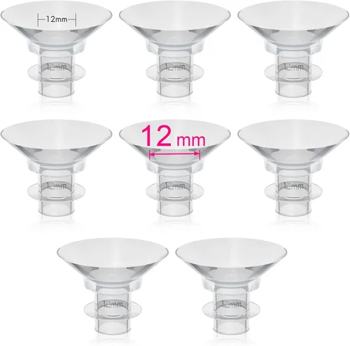 Inserto de brida de 0.472 in compatible con brida de 0.945 in/escudo de extractores de leche, para Momcozy S9 Pro S10 S12 Pro Medela Spectra Elvie