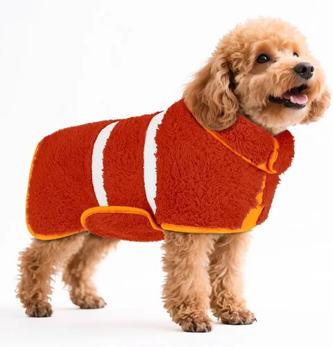 Vista 16 de Bienbee Bata de baño para perro, de secado rápido, súper absorbentes, para después del baño, toalla cálida para perros, suministros de baño