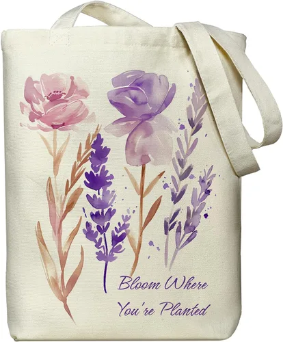 Vista 19 de itgowisa Bolsa de lona para mujer, bolsa de mano con bolsillo interior con cremallera, bolsa de lona con cremallera para compras, trabajo