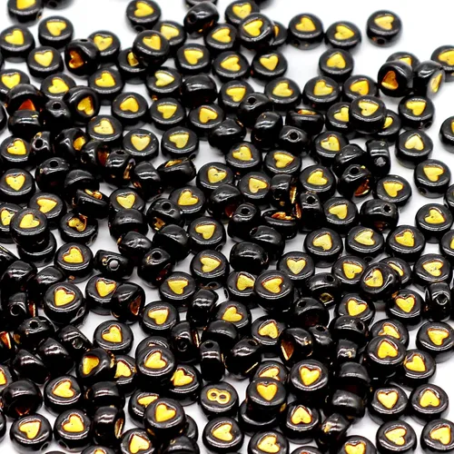 Vista 6 de Cuentas de números de 5 colores para hacer joyas, cuentas de números de pulsera de 0.16 x 0.27 pulgadas, moneda de disco redondo plano 0-9 cuentas