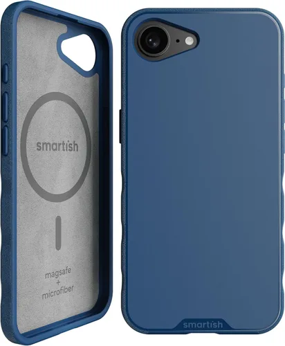 Vista 17 de Smartish® - Funda magnética para iPhone 15, Gripmunk compatible con MagSafe [ligera + protectora], funda de agarre delgada con forro de microfibra