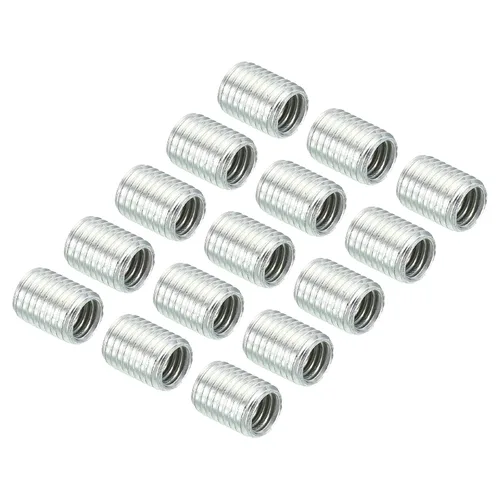 Vista 14 de PATIKIL Adaptadores de rosca M8x1mm a M6x1mm Manguito Reductor Tuerca Reductora, Paquete de 10 Tuerca de conversión de tornillo de 0.394 in