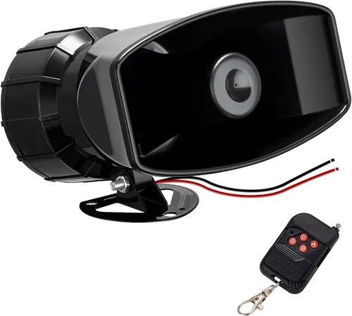 Vista 9 de Kit de sistema de megafonía de sirena de policía, sirena de advertencia, 12 V, 200 W, 125-145 dB, control remoto con micrófono de mano