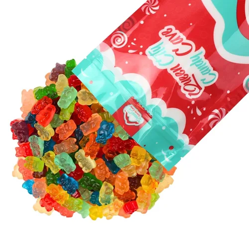 Vista 3 de Mezcla de ositos de gomita gourmet con sabor surtido, Mega Mix Fruity Gummy Bears Candy - Delicioso surtido de textura suave (2 libras)