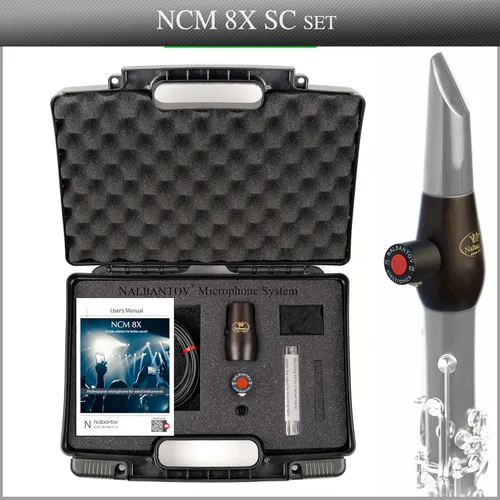 Vista 7 de Juego de micrófono para clarinete NCM 8X SC: sistema de recogida, barril de clarinete granadilla, cable y más