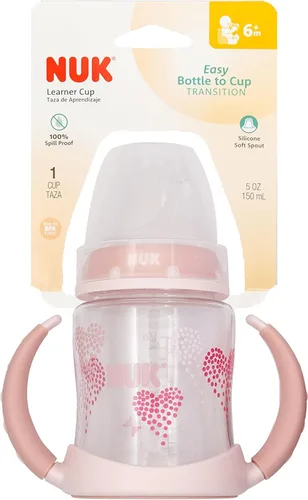 Vista 7 de NUK Vaso Tritan pequeño para aprendices, 5 onzas, 6+ meses, sin BPA, a prueba de derrames
