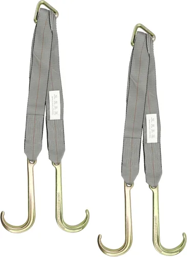 Vista 11 de Mytee Products Correas de remolque en V de 3 x 24 pulgadas con mango largo de 15 pulgadas, carga de trabajo de 5400 libras Correa en V