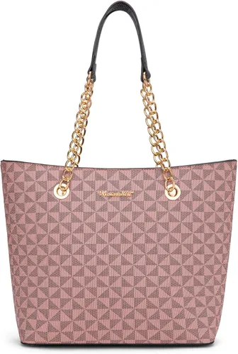 Vista 14 de Montana West Bolsa Tote para Mujeres Bolsos de Mano con Asa Superior de Cadena