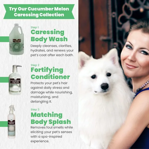 Vista 3 de Best Shot Scentament Spa Caressing Body Wash, pepino melón, 16 onzas