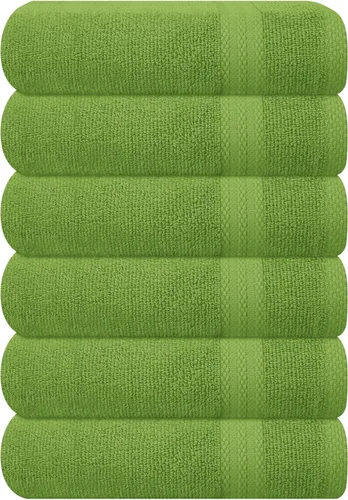Vista 105 de GLAMBURG Sábana de baño de algodón extra grande premium de 700 GSM 35x70 - 100% algodón peinado - Calidad de hotel y spa de lujo - Duradera