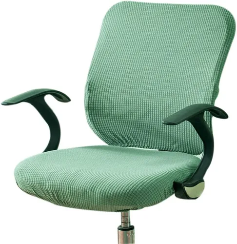 Vista 7 de Funda para silla de oficina, resistente al agua, protección dividida y elástica, de tela jacquard, funda universal para silla de trabajo, silla
