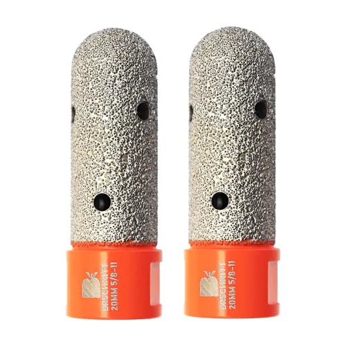 Vista 29 de Broca biseladora de diamante, brocas de diamante de 2 pulgadas (1.969 in) con rosca 5/8-11 para ampliar, pulir y biselar los agujeros exsit