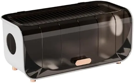 Vista 3 de 12.5x5.7x5.3in Cable Management Box Cable Organizer Box and Power Strip Box Hide Desk Cord and Floor Cables to Cover and Hide & Power Strips & Cords