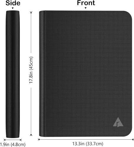 Vista 6 de Carpeta de tarjetas premium con más de 1000 bolsillos, carpeta de álbum de tarjetas coleccionables sin anillo de 16 bolsillos – carga lateral