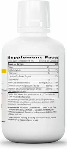 Vista 2 de Integrative Therapeutics Calcio Líquido Magnesio 2:1 - Suplemento de calcio para apoyo óseo* - Deliciosa fórmula líquida - No contiene azúcar
