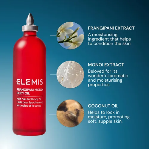 Vista 5 de ELEMIS Frangipani Monoi aceite para cuerpo - El cabello, uñas y aceite corporal