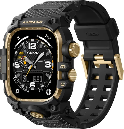 Vista 30 de amBand 1.732 pulgadas (1.732 in) para Apple Watch SE2/SE/6/5/4 Band Hombre, funda resistente M3 y correa duradera accesorio de protección