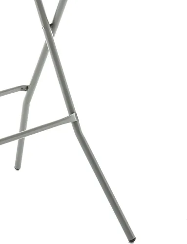 Vista 6 de BTExpert Mesa Plegable de Plástico de Granito Blanco Redonda de 32" Altura de Barra de 43" Mesa Comercial Portátil Mesa de Banquete Tarjeta Café