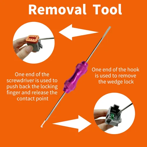 Vista 6 de Kit de conectores DT Deutsch de 449 piezas, conectores DT grises de 2, 3, 4, 6, 8, 12 pines, con alicates de crimpado y herramienta de extracción